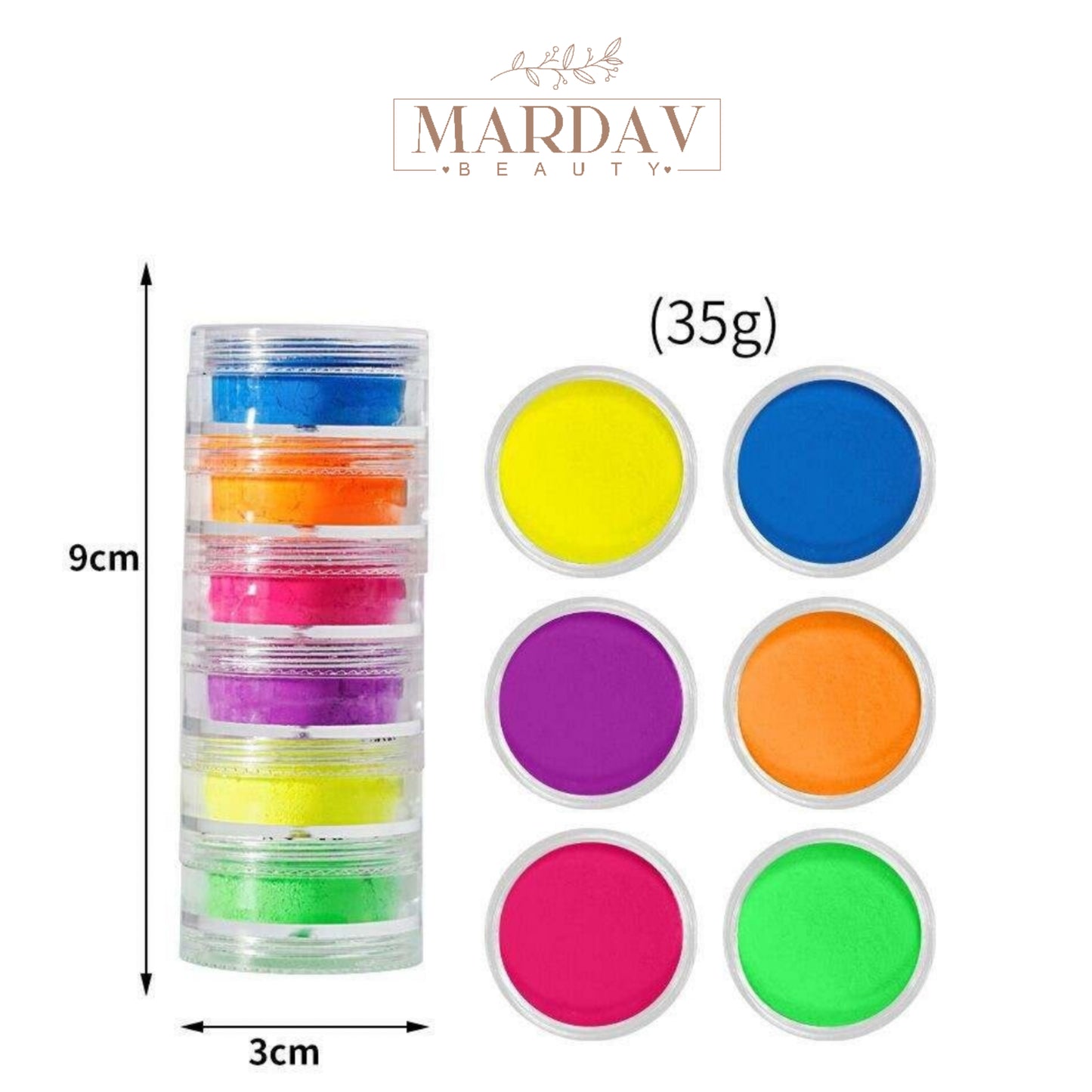 Neon pigments set #2