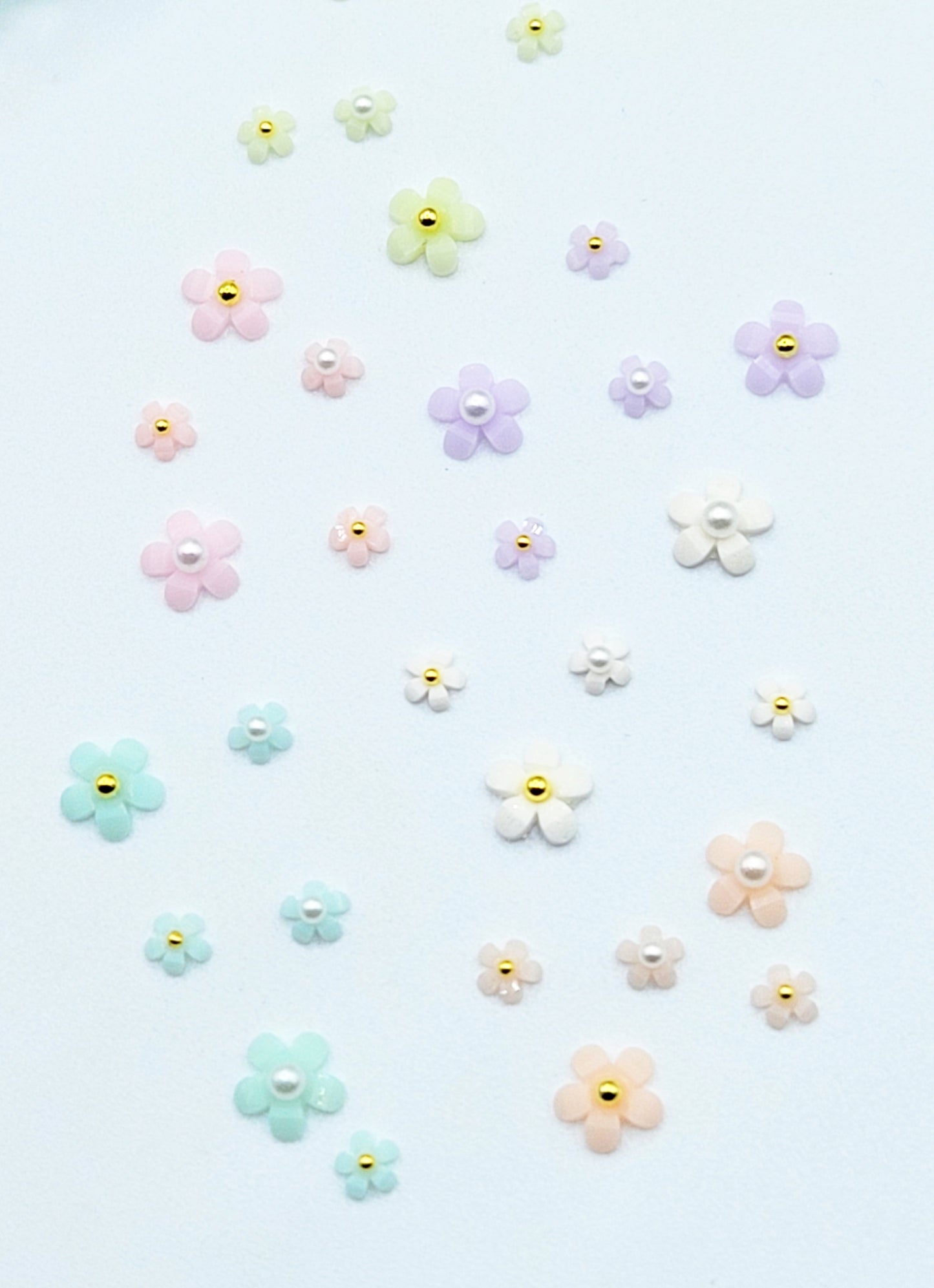 Pastel flowers set